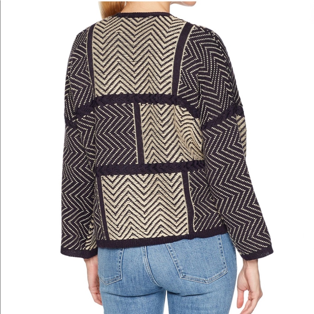 Lucky Brand Open-Front Colorblocked Cardigan Small - Picture 3 of 3